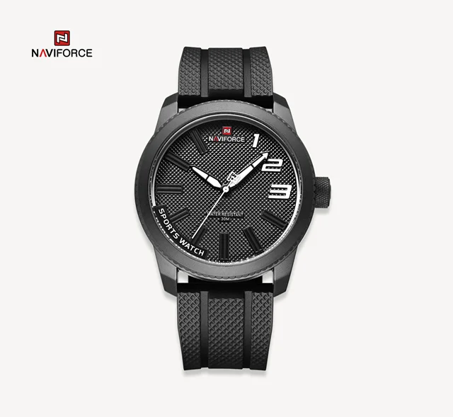 ساعت مچی مردانه نیوی فورس Naviforce NF 9202 B/W/B