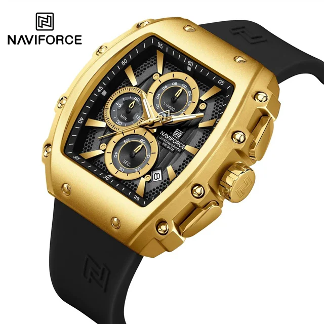 ساعت مچی کورنوگراف اورجینال برند نیویفورس nf8070 gbb naviforce