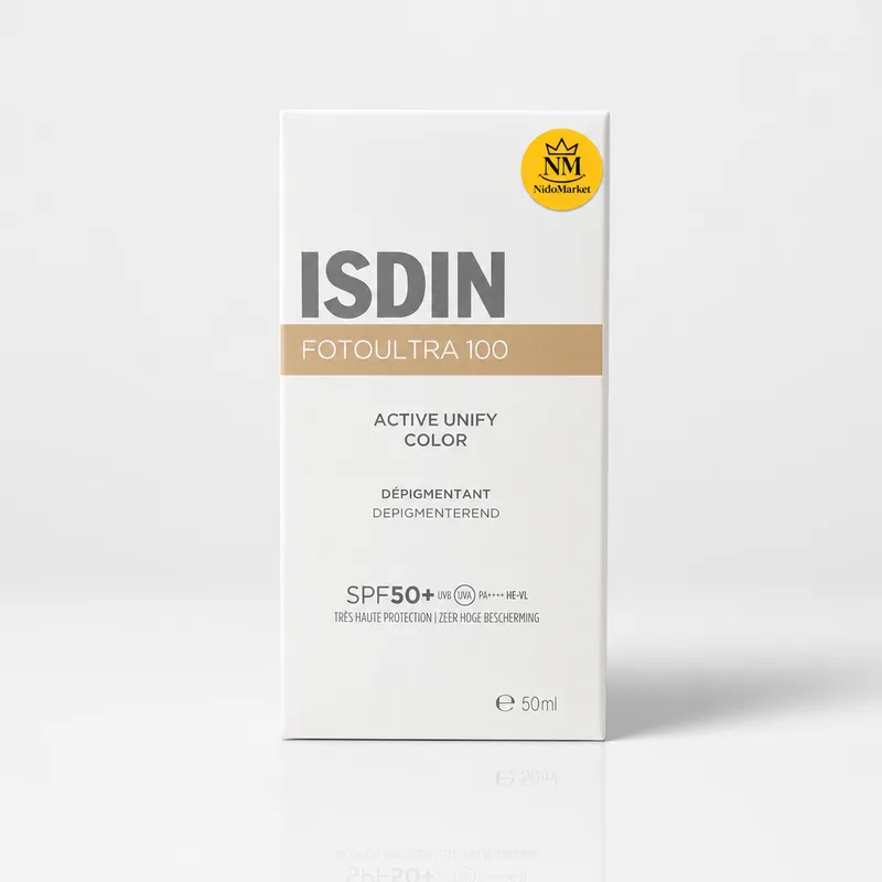 ضد آفتاب رنگی ضد لک ایزدین فوتو اولترا 100 اکتیو یونیفای SPF 50+ حجم 50 میلیلیتر
