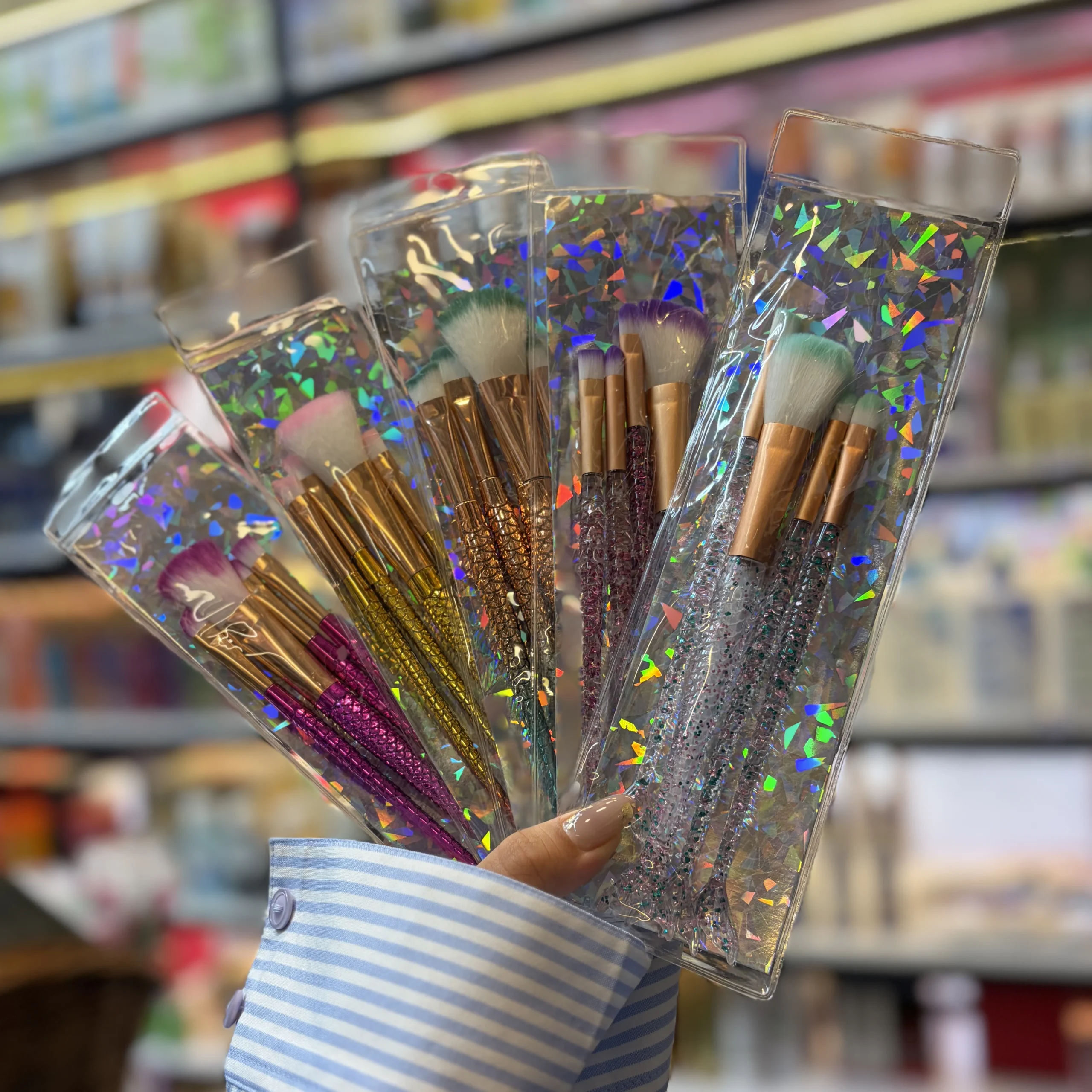 ست براش آرایشی 4 تکه طرح ماهی