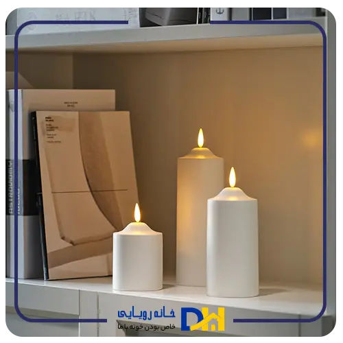شمع استوانه (تکی)ال ای دی ایکیا SMALOM
