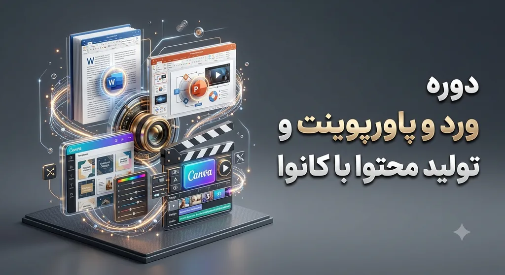 دوره ورد و پاورپوینت و تولید محتوا با کانوا جشنواره