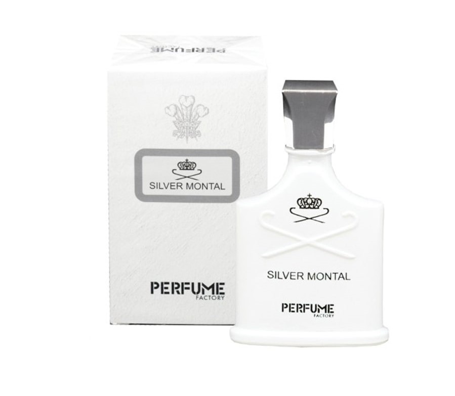 ادکلن مینیاتوری مردانه سیلور مونتال برند پرفیوم فکتوری حجم ۳۰ میل Silver Montal Perfume Factory