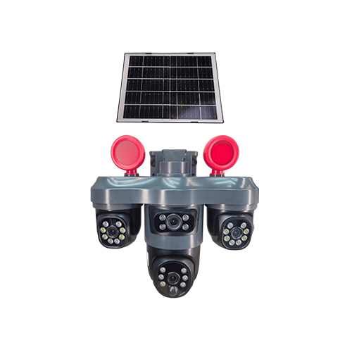 دوربین مینی اسپید سولار سیمکارتی 3 لنز چرخشی آژیر دار V380 PRO