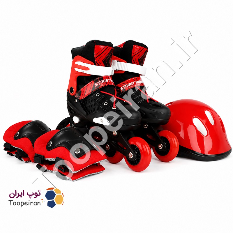 کفش اسکیت ژله ای  مدل سافت سایزM شماره 35تا 38 (همراه با ست اسکیت)|قرمز