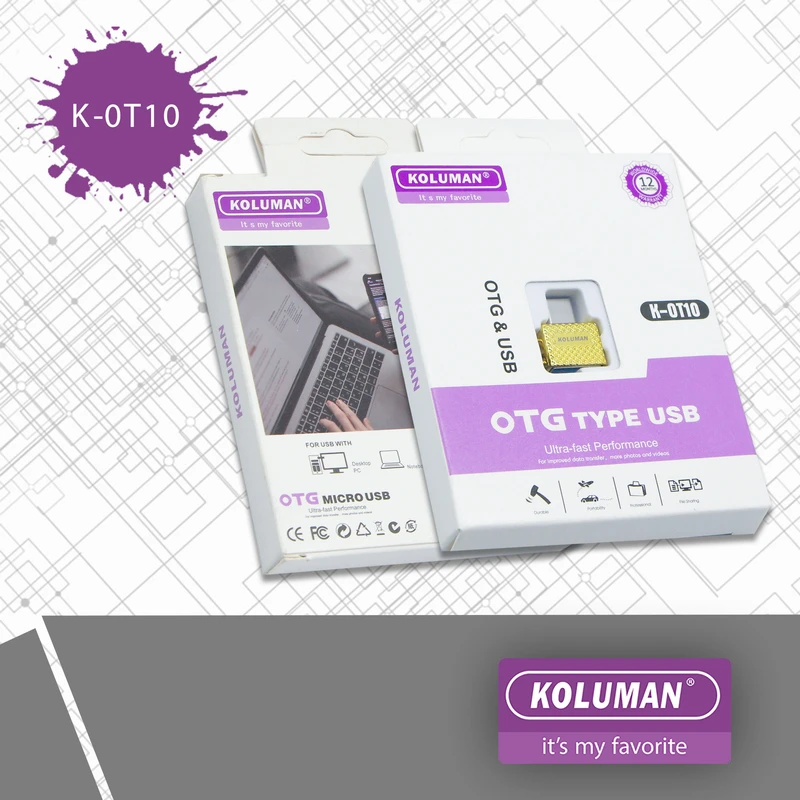 OTG تایپ سی KOLUMAN مدل K-OT10