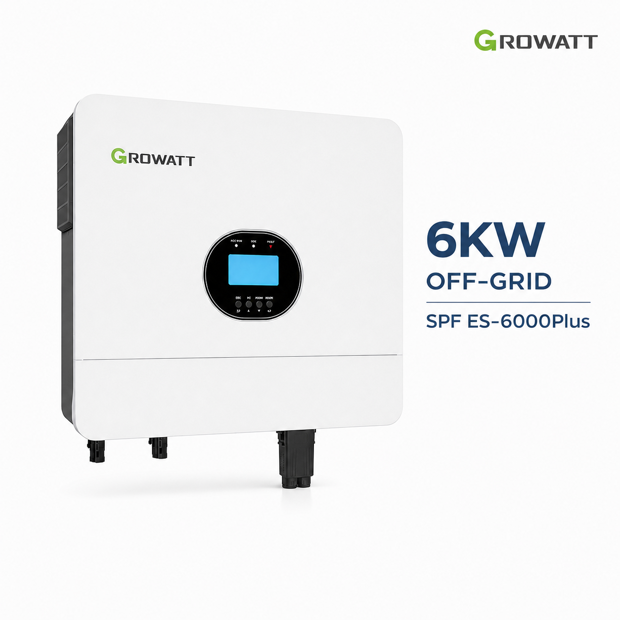 اینورتر خورشیدی گرووات 6000 وات مدل Growatt SPF 6000 ES Plus 48V-100A