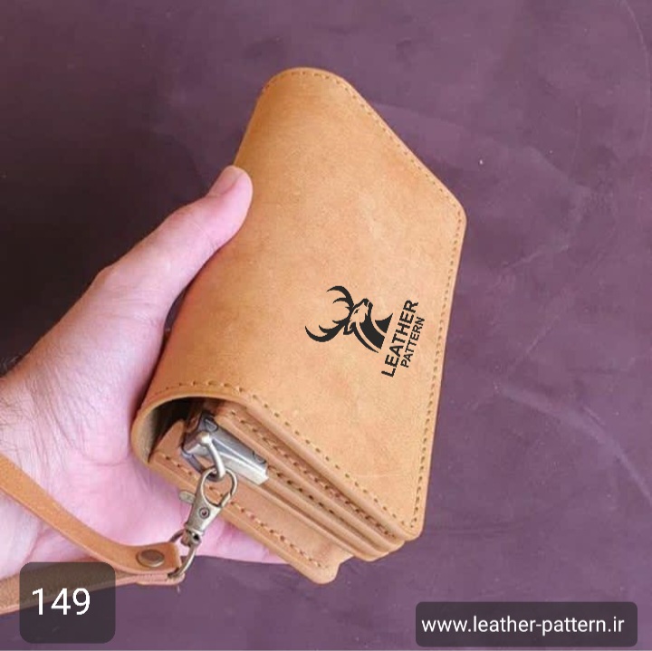 الگو کیف مدارک دستی چرم کد Q-149