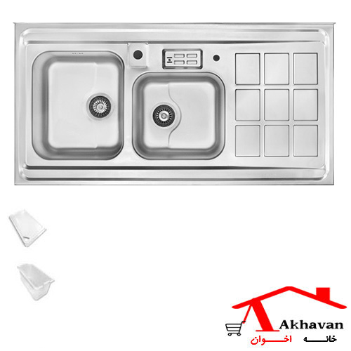 سینک ظرفشویی روکار کد 364S اخوان
