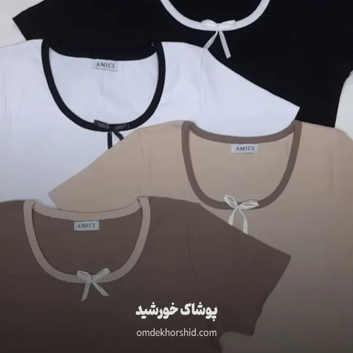 تیشرت یقه پاپیونی