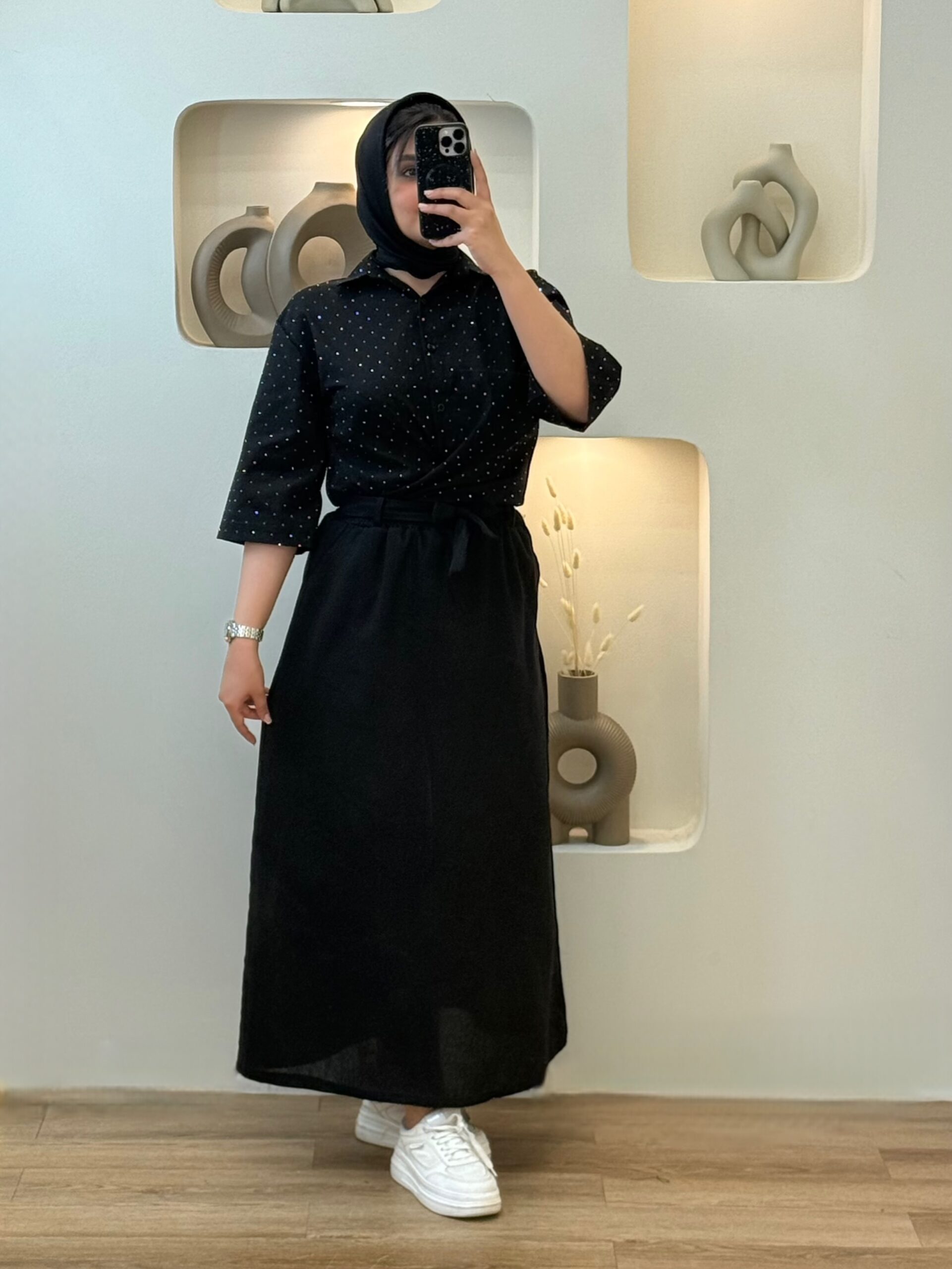 شومیز بقل چاکدار لنین نگیندار-10237