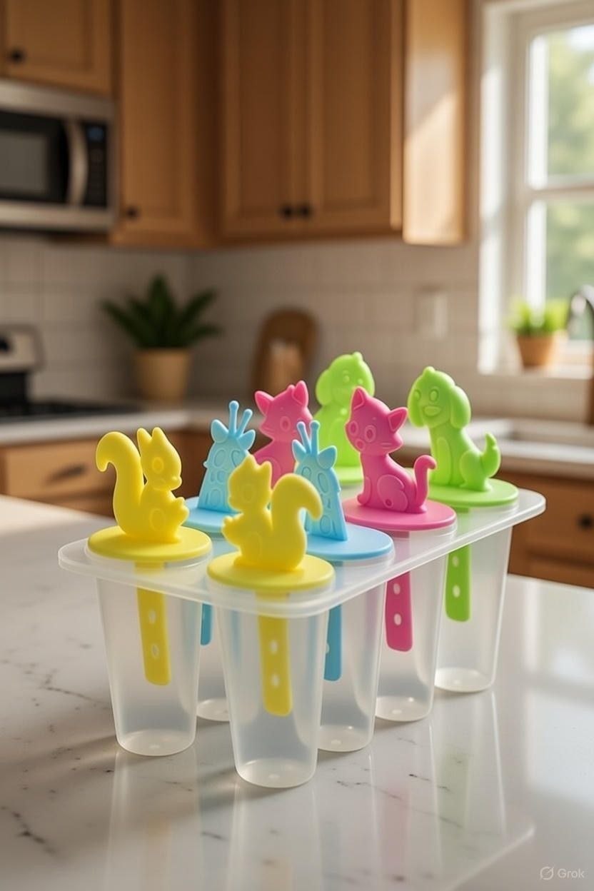به پلاست بستنی ساز عروسکی ۸ عددی | Beh Plast 8-Piece Doll Ice Cream Mold