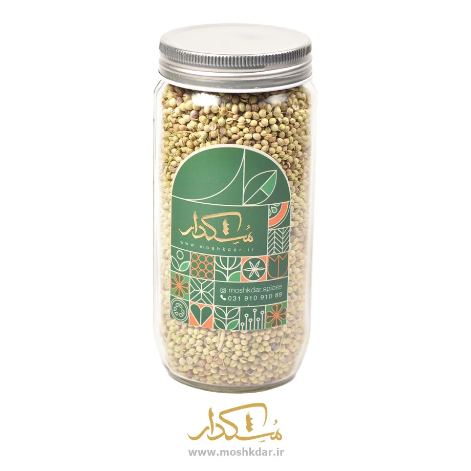تخم گشنیز شیشه بزرگ 135 گرمی