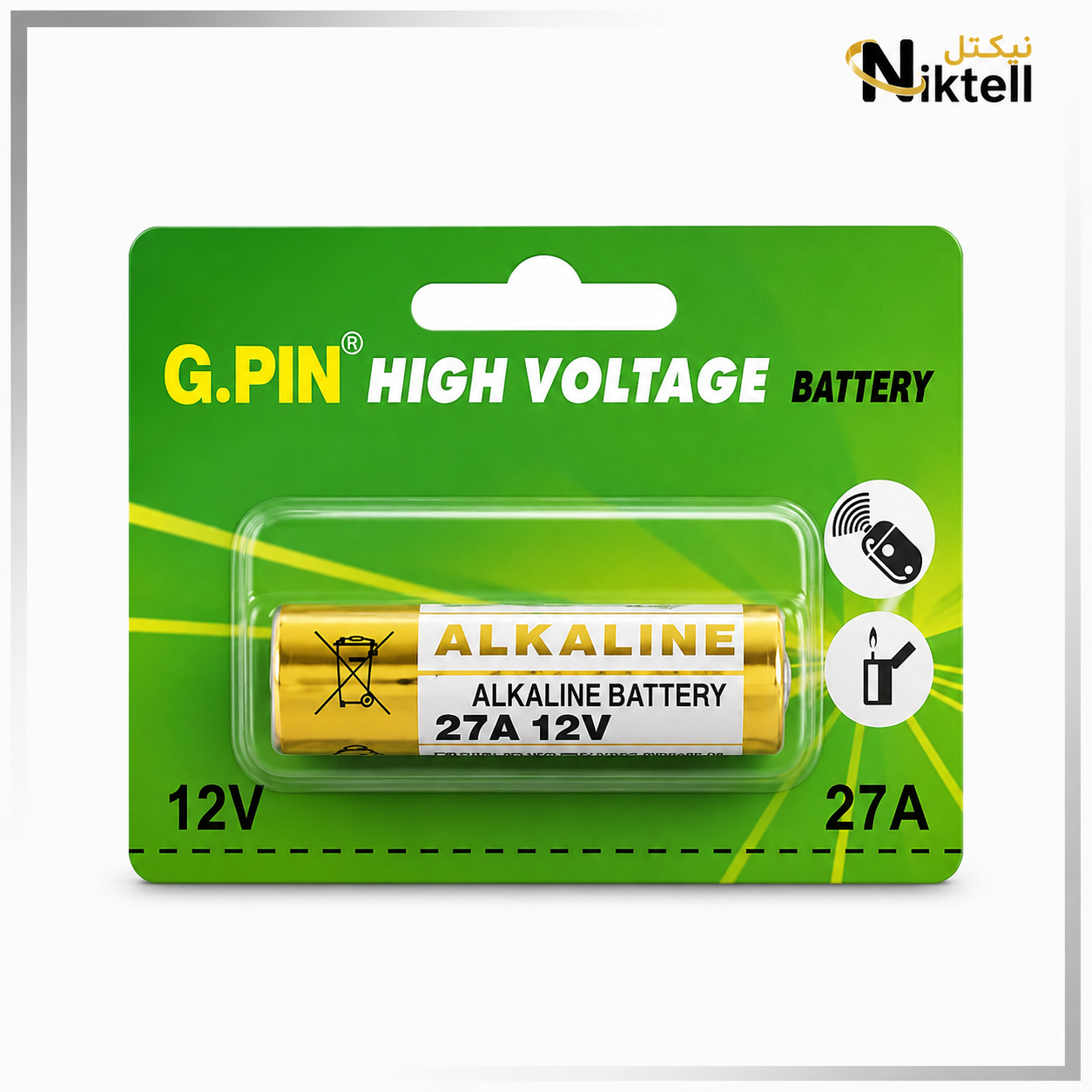 باتری ریموتی جیپین G.PIN مدل 27A