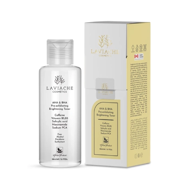 تونر لایه بردار و روشن کننده AHA & BHA لاویاچه 150 میل