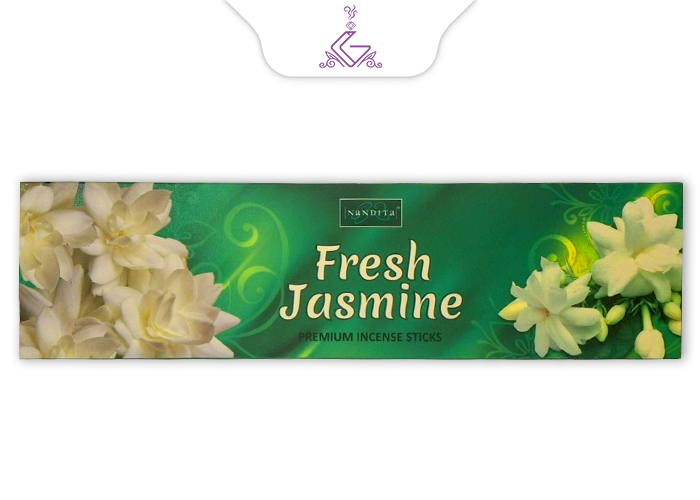 عود شاخه ای دست ساز 100گرمی جاسمین/یاس FRESH JASMINE برند ناندیتا NANDITA