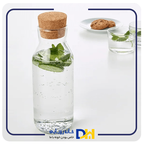 بطری پیرکس درچوب پنبه ایکیا