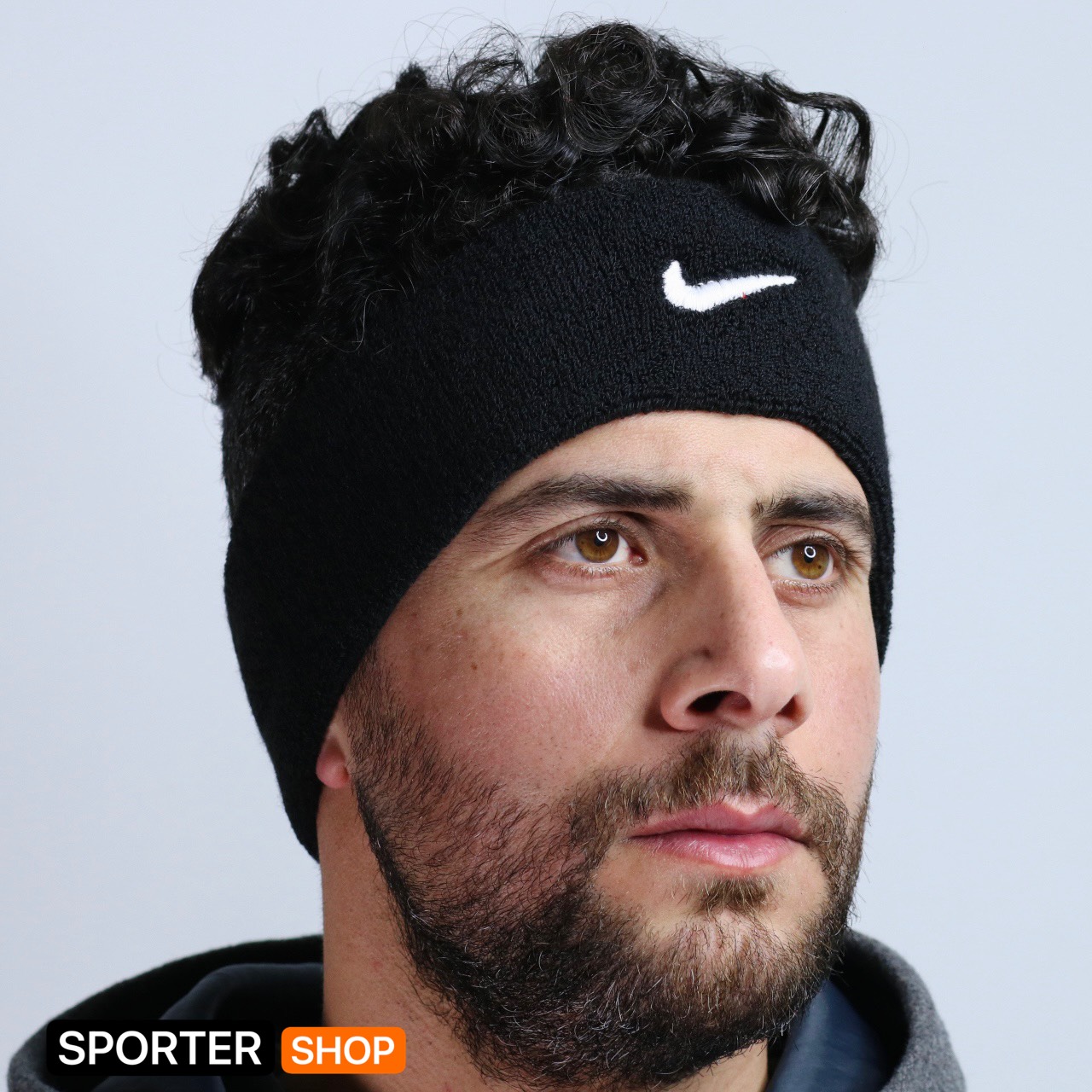 هدبند ورزشی مشکی Nike