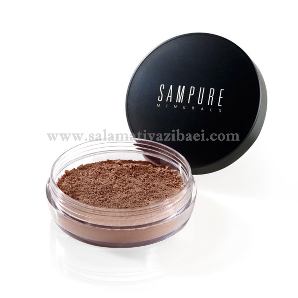 کرم پودر ارگانیک مینرال چند کاره پودری سمپیور انگلستان مدل کارامل-SAMPURE شماره 100