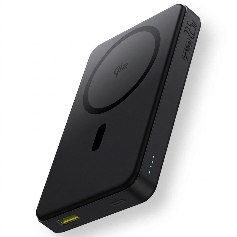 پاوربانک بیسیم 22.5 وات بیسوس مدل Airpow Ⅱ Qi2 Magnetic ظرفیت 10000 میلیآمپر ساعت