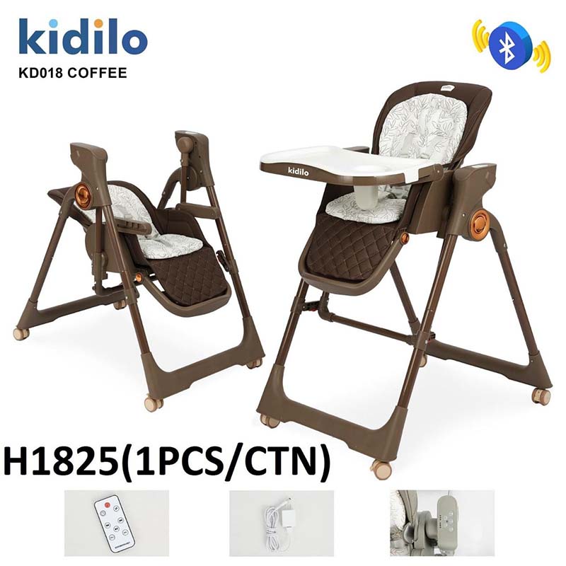 صندلی غذای تابشو برقی کودک مدل KD018 برند کیدیلو kidilo