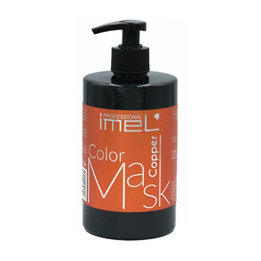 ماسک موی رنگی کوپر ایمل 500 میل مناسب انواع مو و موهای رنگ شده Imel Copper Color Mask