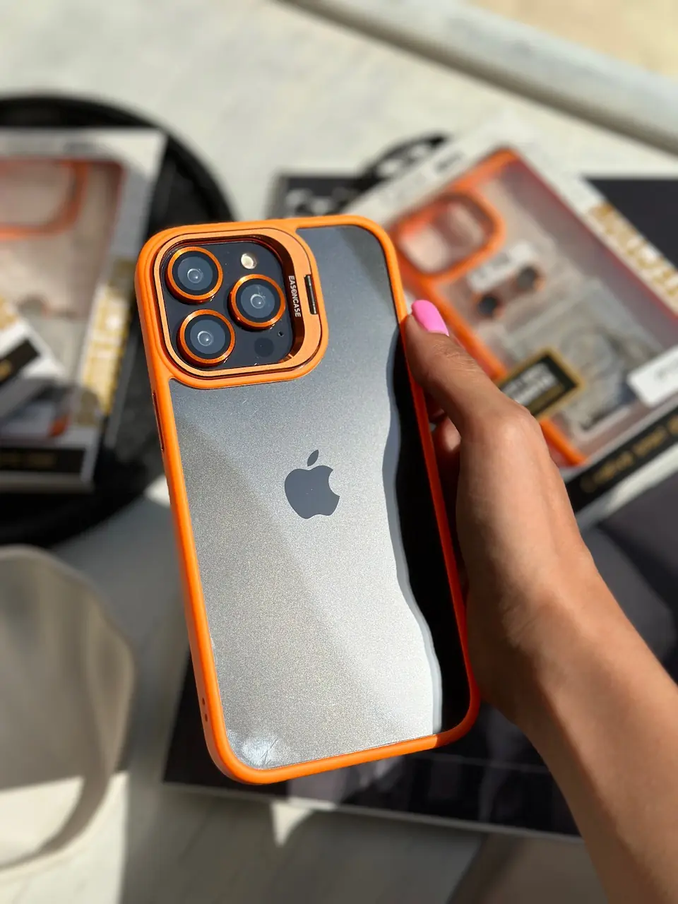 قاب Orange Eason Case همراه با محافظ لنز رینگی (کدC1365)