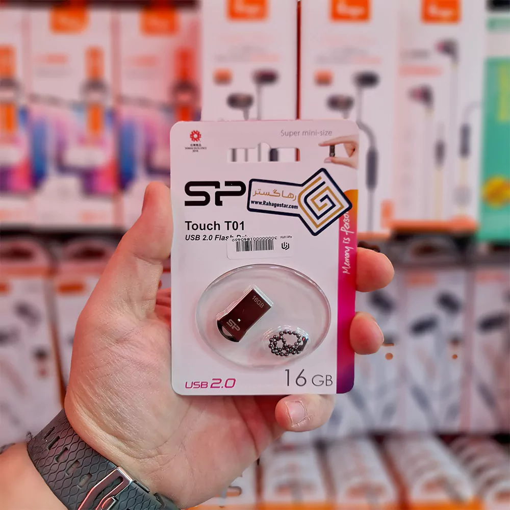 فلش مموری سیلیکون پاور (Silicon Power) مدل (T01)– 16GB مینی سایز