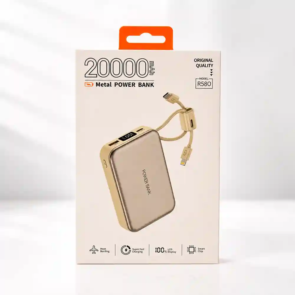 پاوربانک گجبی (Gjby) مدل R580 ظرفیت 20000میلی آمپر