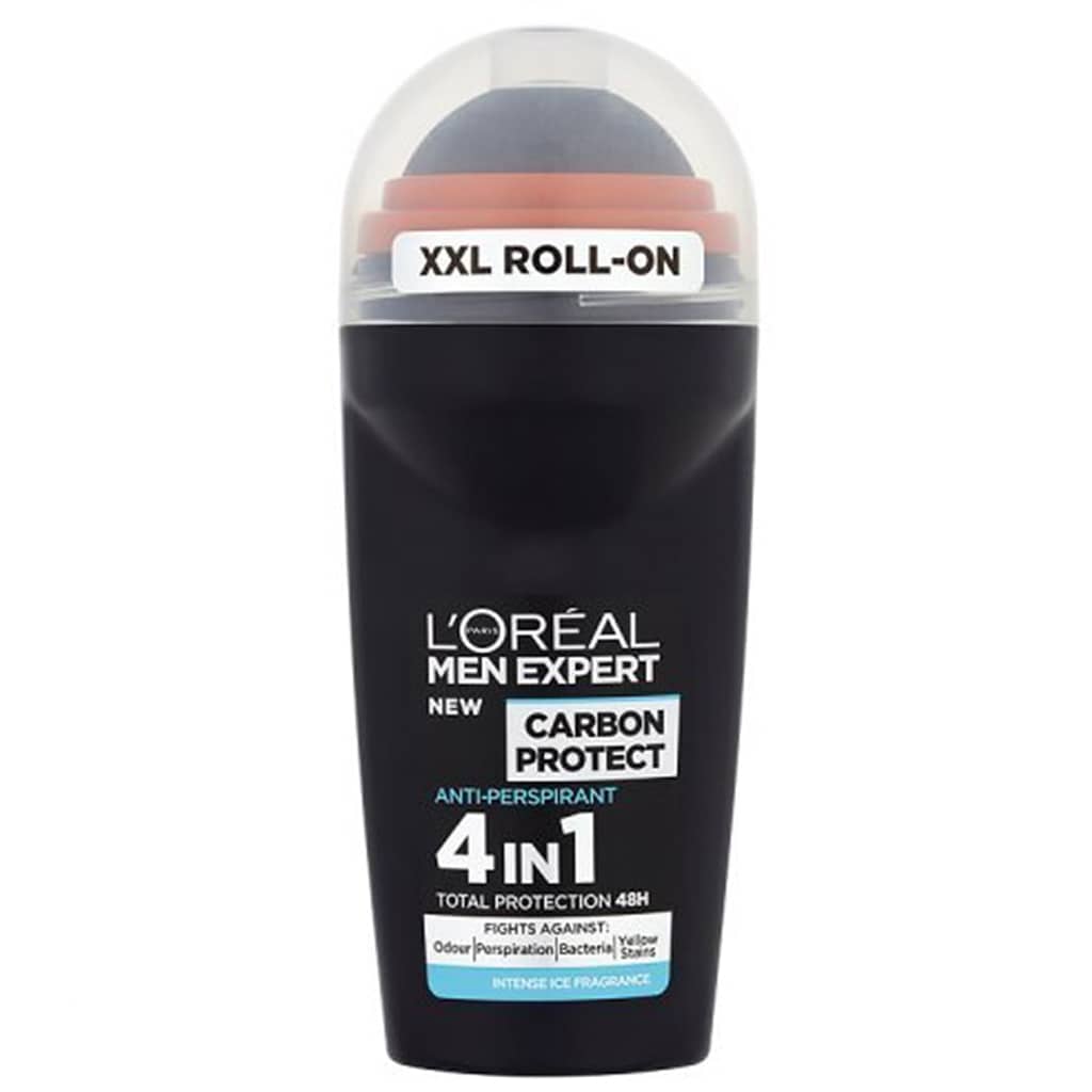 رول ضد تعریق مردانه لورآل | L'OREAL مدل CARBON PROTECT مشکی حجم 50 میل