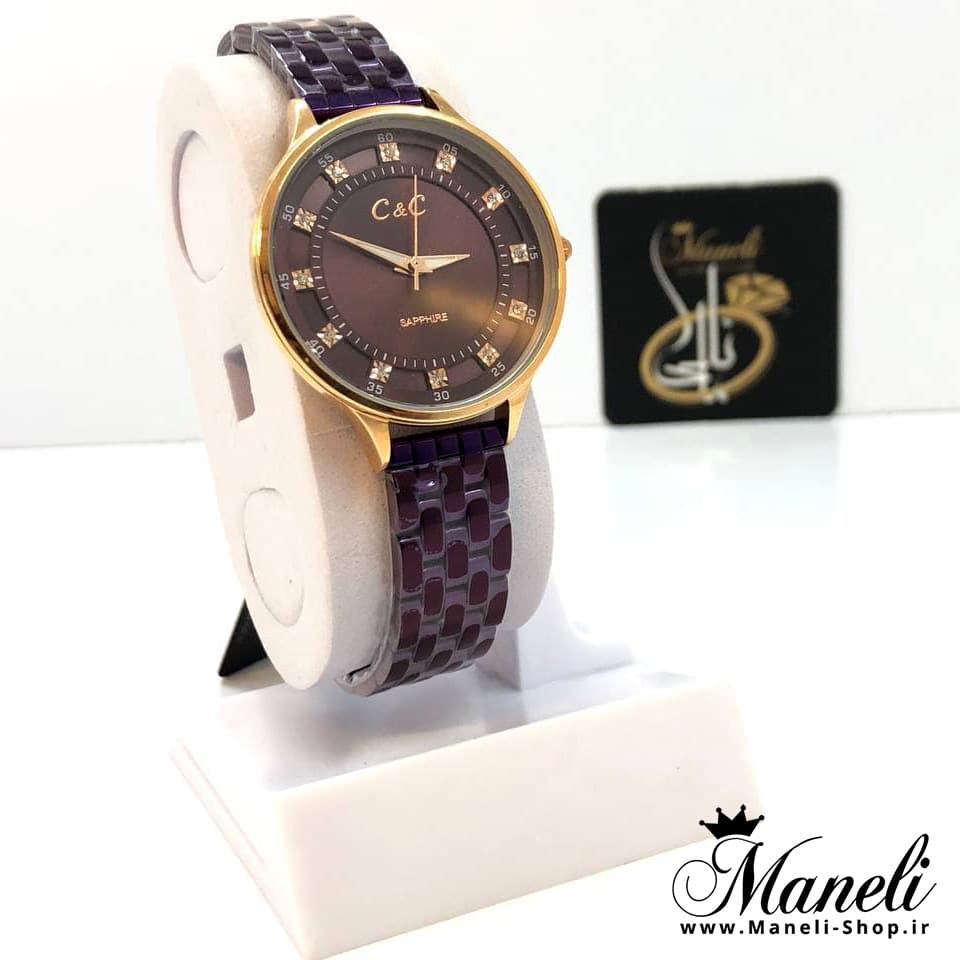 ساعت C&C زنانه بنفش 1319L
