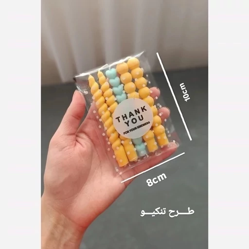 سلفون برچسب دار طرح تنکیو شفاف ابعاد 10*8 بسته ده عددی