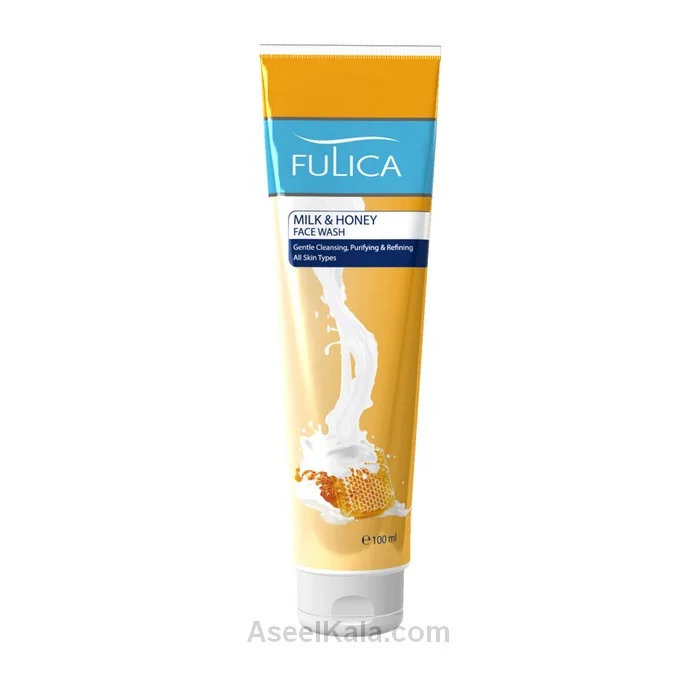 ژل شستشوی صورت فولیکا Fulica با رایحه شیر و عسل حجم 100 میل