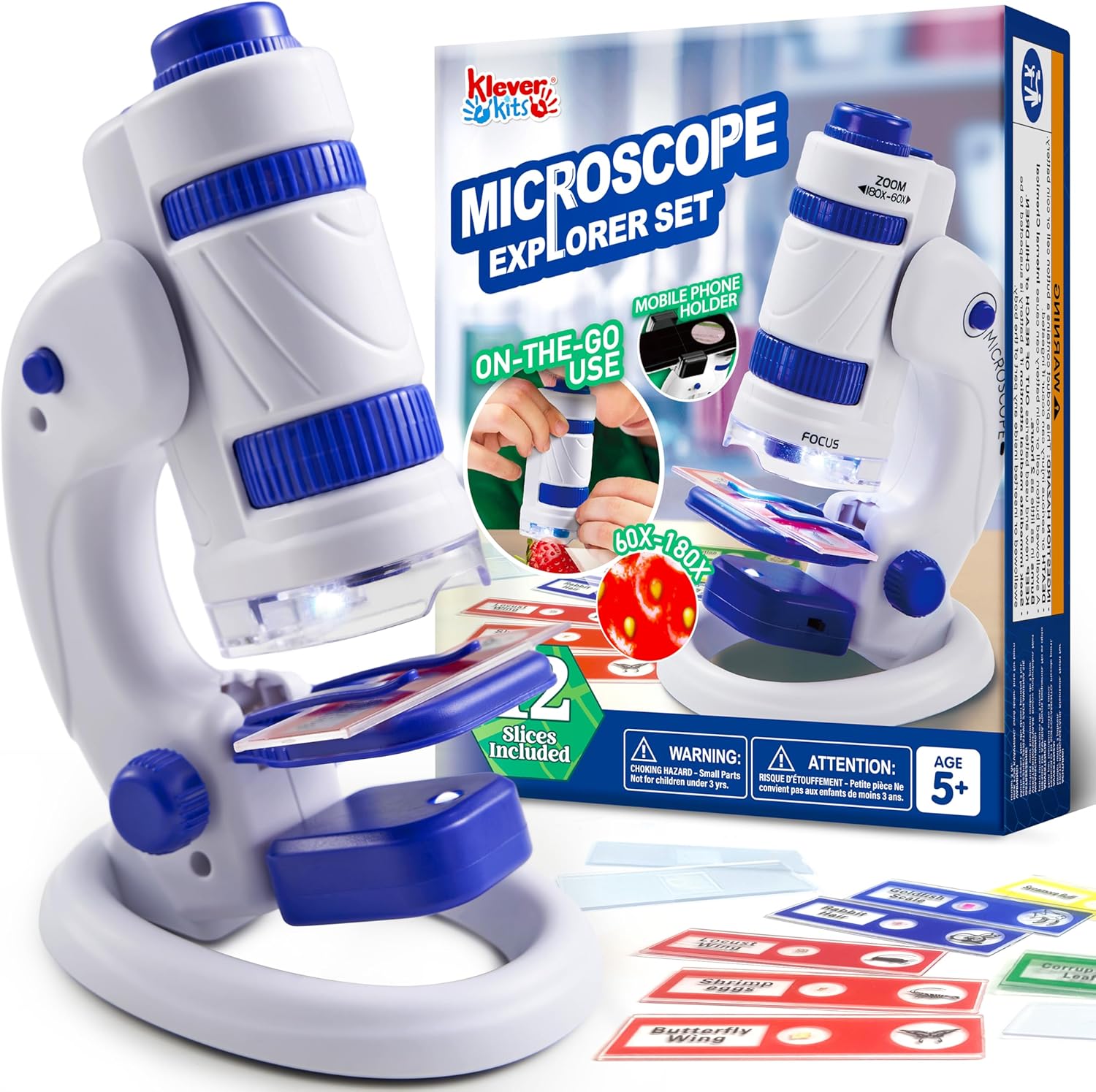 میکروسکوپ Klever Kits برای کودکان، اسباب بازی