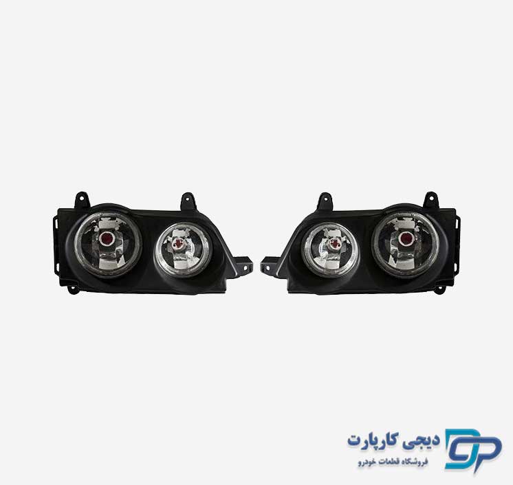 چراغ جلو دبل پژو 405 نئون سفید (اسپرت) با راهنما پارک