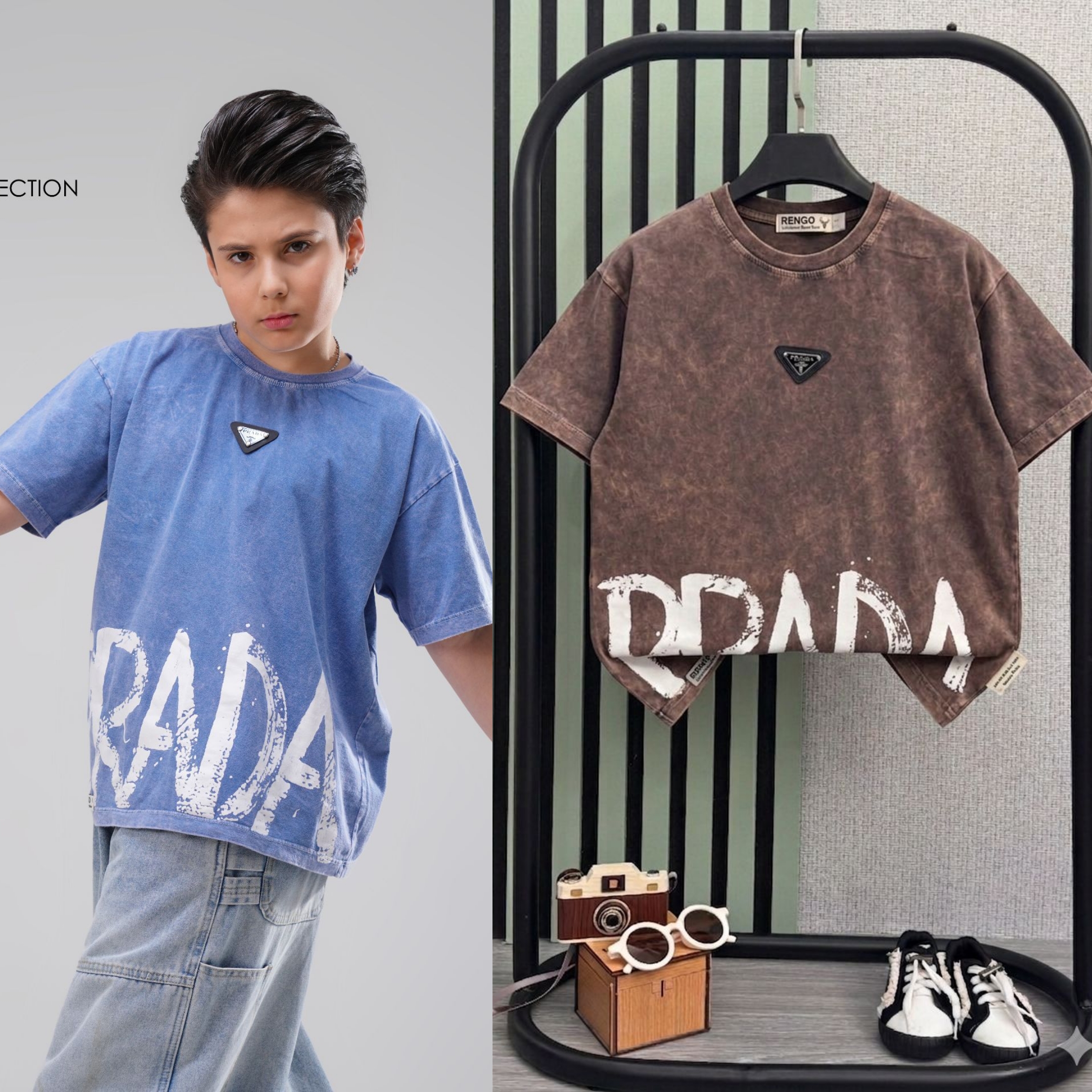 تیشرت سنگشور چاپی پرادا
