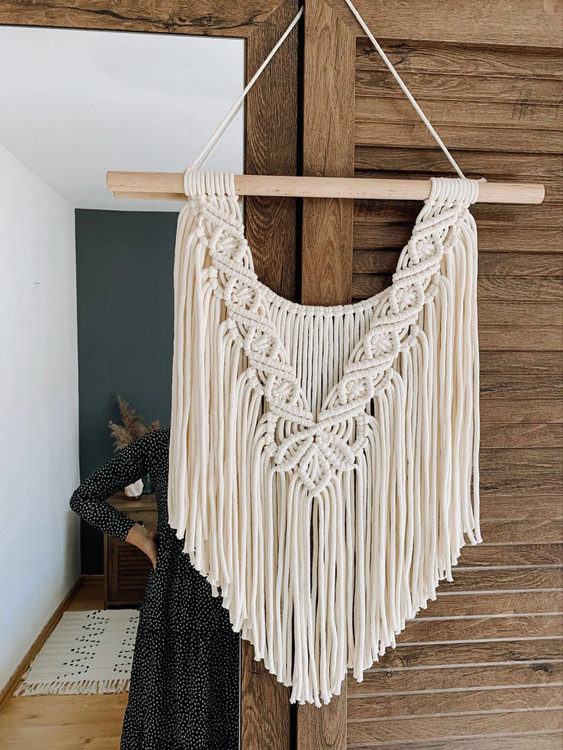 دیوارکوب مکرومه کد 243 برند گره چی و رنگ دلخواه
