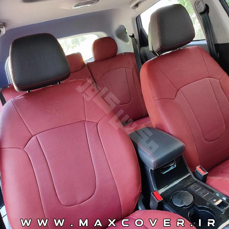 روکش صندلی جک JAC S5 چرم زرشکی