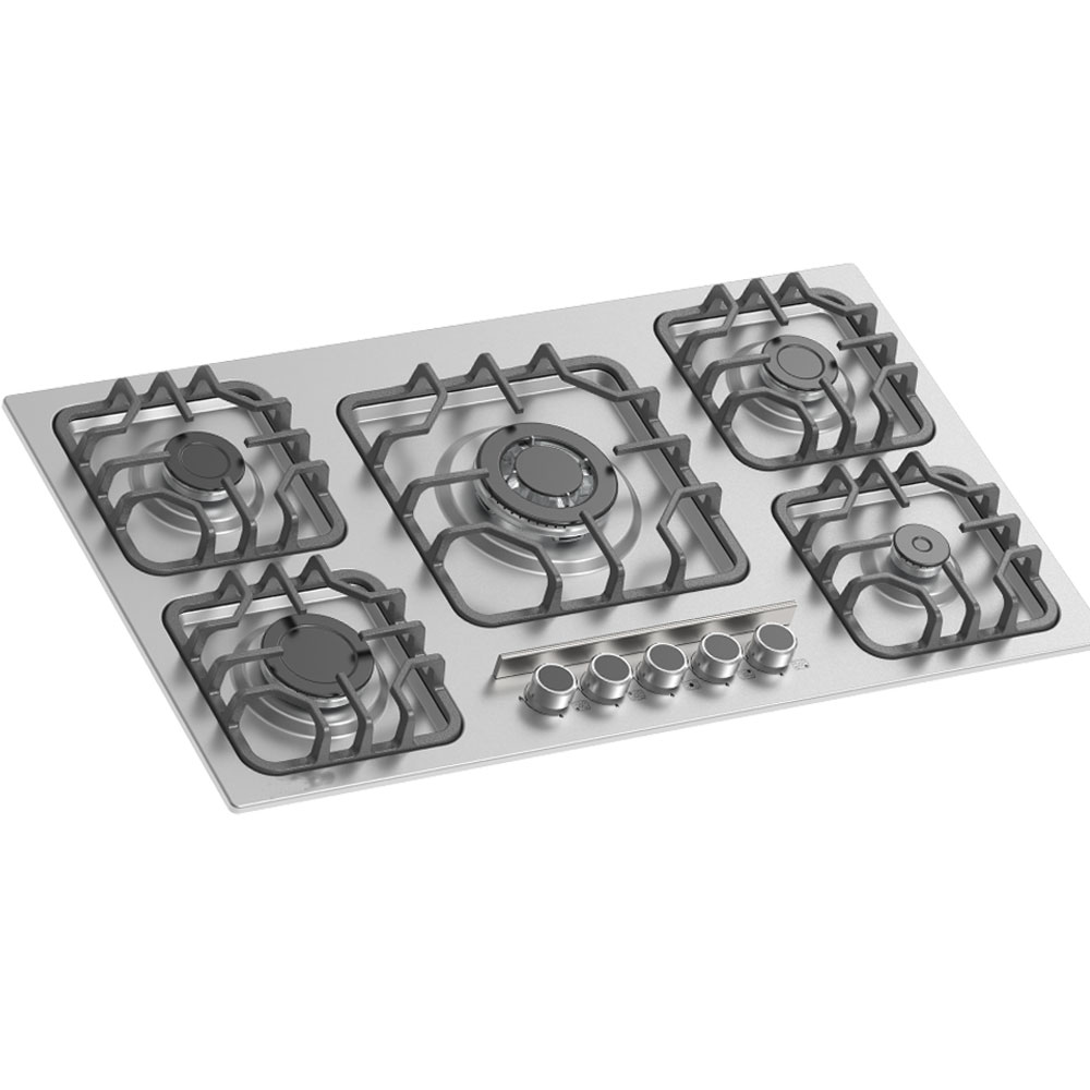 گاز استیل پنج شعله بوکت صفحه استیل ضدزنگ BS-7