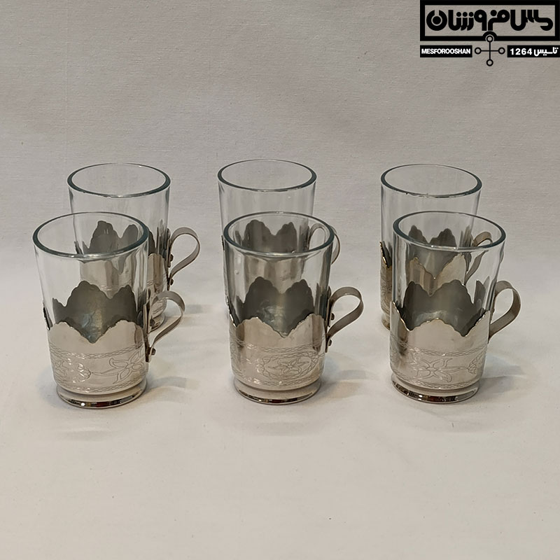 لیوان گالش مسی سایز 2 مدل تابسان ست 6 تایی