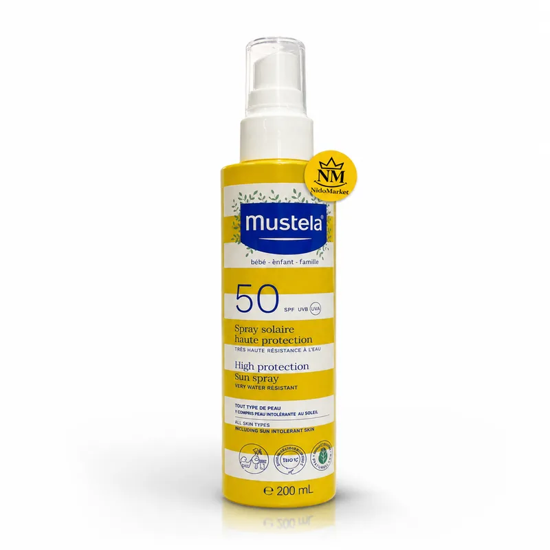 اسپری ضد آفتاب موستلا SPF50 کودک - 200 میلی لیتر