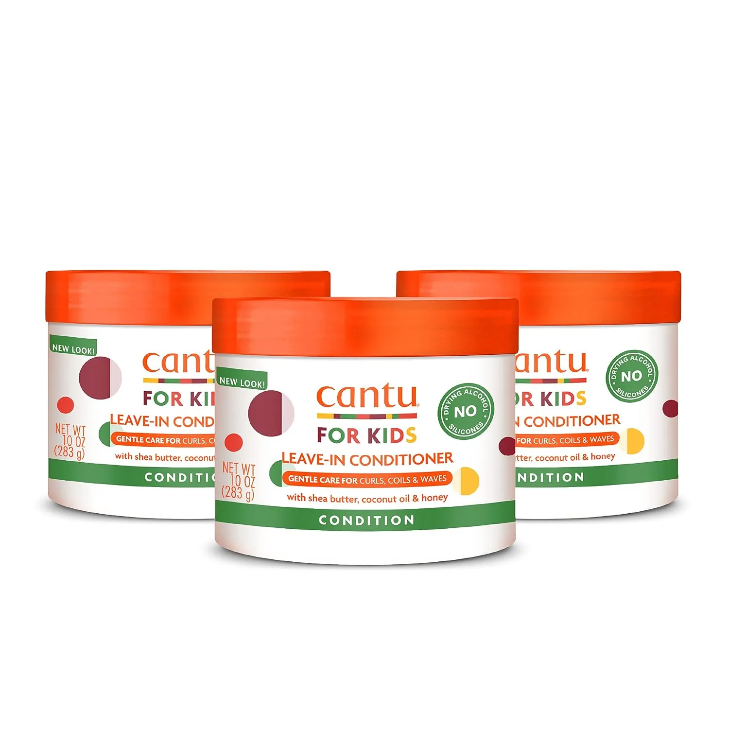 نرم‌کننده بدون آبکشی کودک کانتو Cantu for Kids Leave-In Conditioner حجم 283 گرم