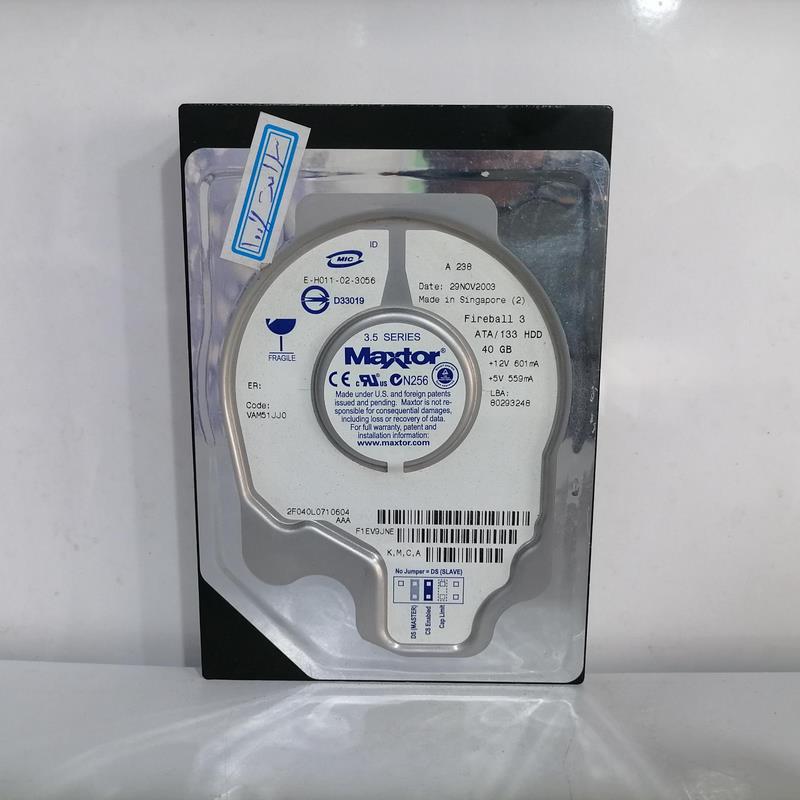 هارد قدیمی 40 گیگ MAXTOR-سلامت100%-IDE