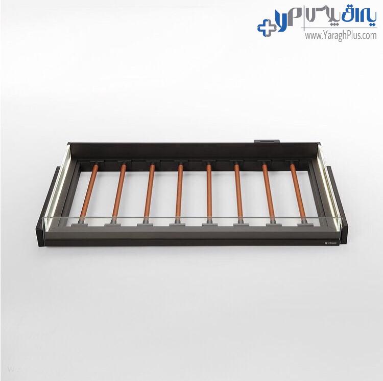 جای شلوار چرمی ریلی داخل کمد لباس با بدنه LED قابل رگلاژ آرام بند یونی هاپر WS4161