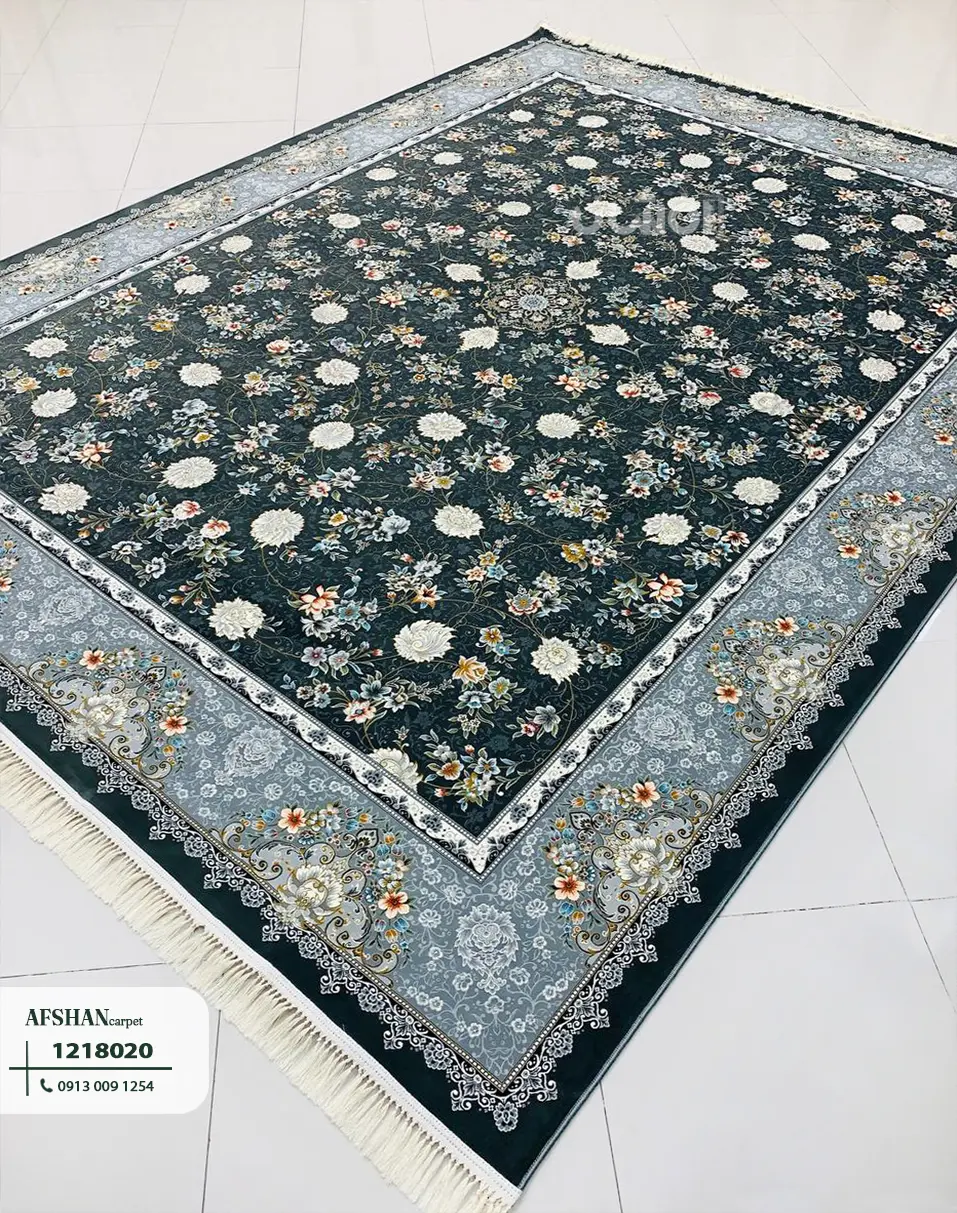 فرش 1200شانه آکرولیک طرح آوا کد 1218020 غزل
