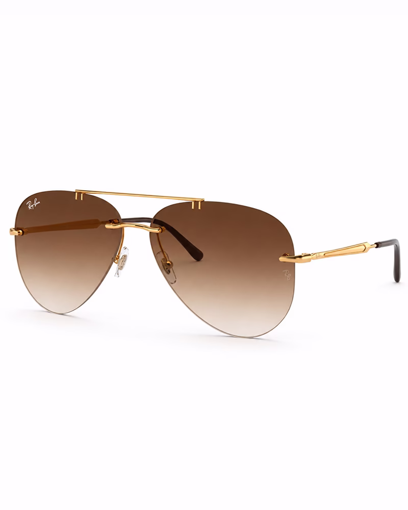 عینک آفتابی اسپرت ریبن مدل RayBan RB3791 - فريم طلايي عدسي هايلايت قهوه اي