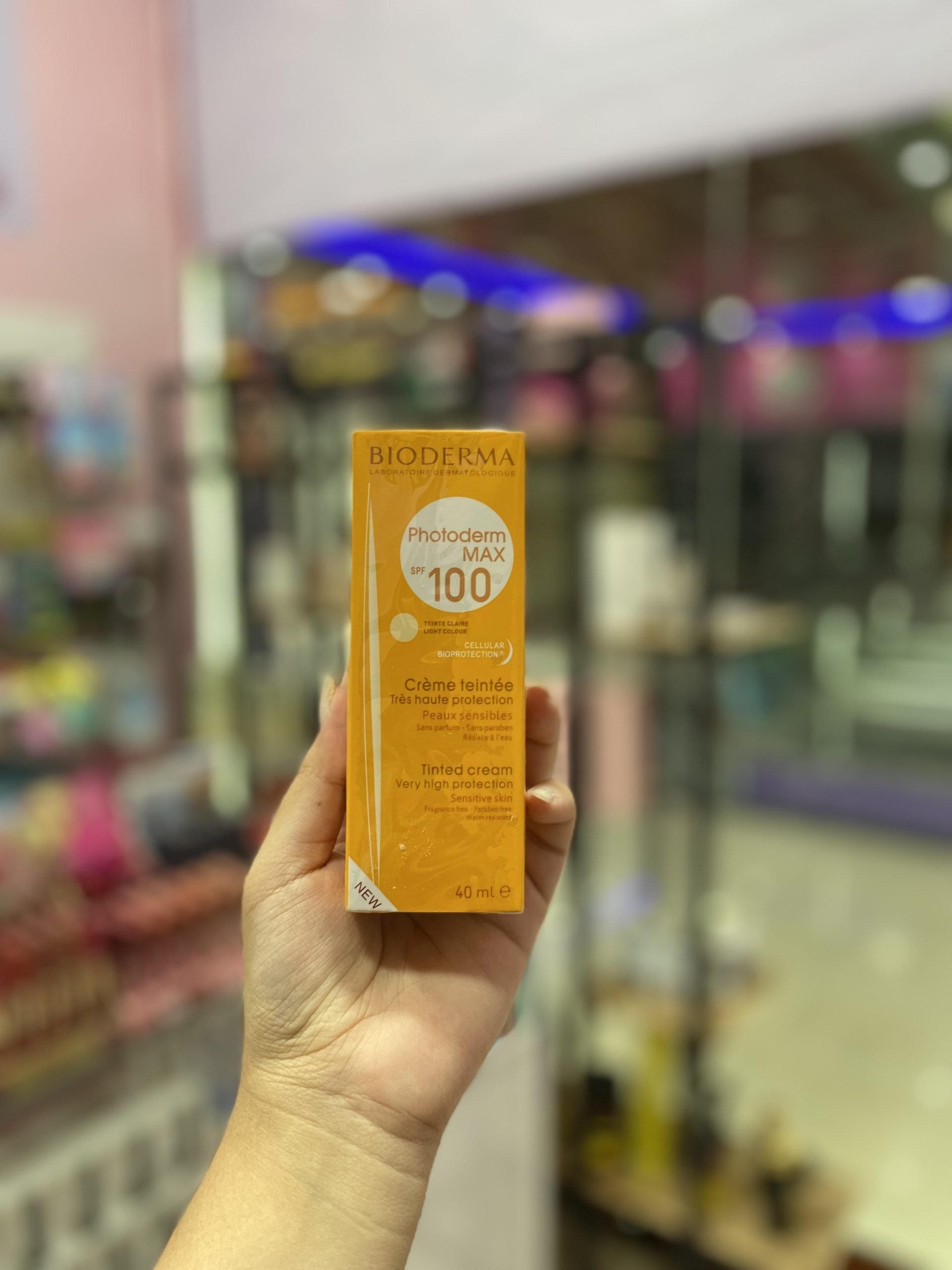 ضد آفتاب رنگی بیودرما فتودرم فلوئید مکس SPF100 – رنگ روشن