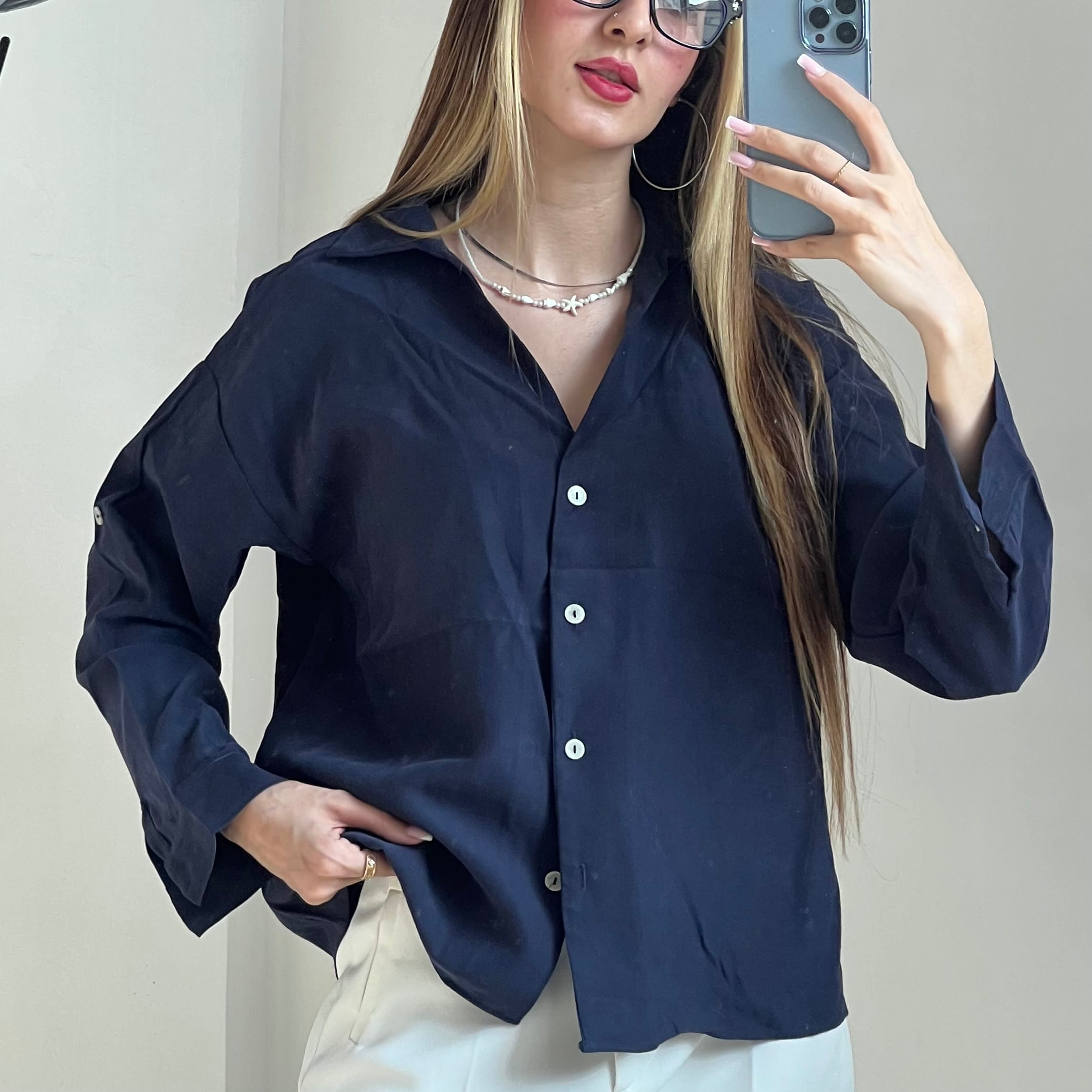 شومیز لوکس سیلک کد A43
