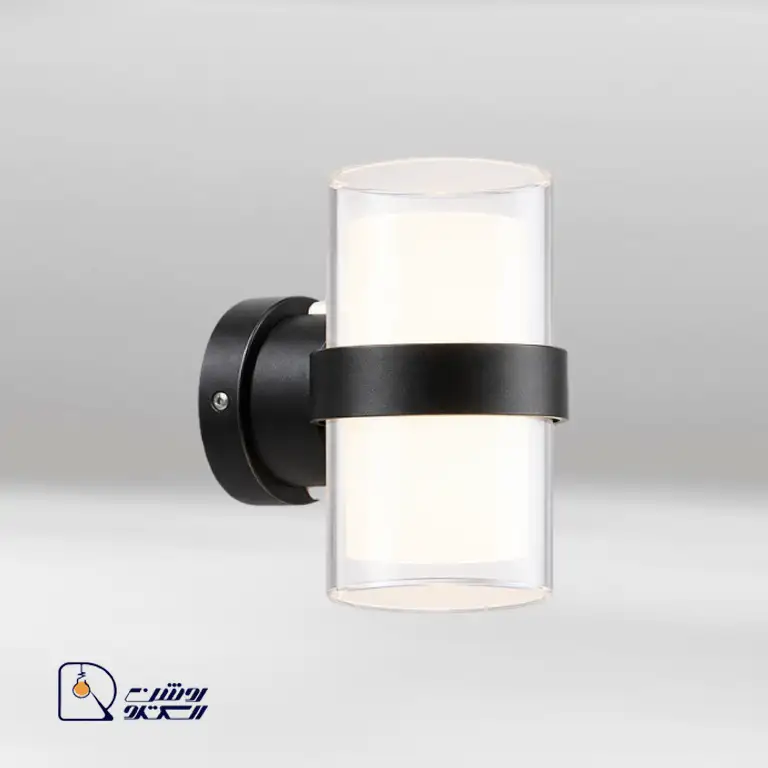 چراغ دیواری دکوراتیو دو‌گلس گرد