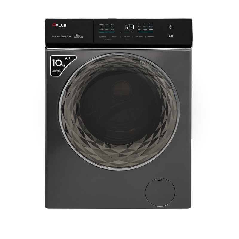 ماشین لباسشویی 10 کیلوگرم اتوماتیک آپلاس مدل WM147A04 - تیتانیومی